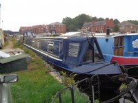 57ft Cruiser Stern Narrowboat built 2015 by Cain Narrowboats with REVERSE LAYOUT